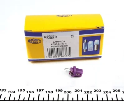 Автолампа Magneti Marelli B2,4W BX8,5d 0,4 W прозрачная MAGNETI MARELLI 002052900000