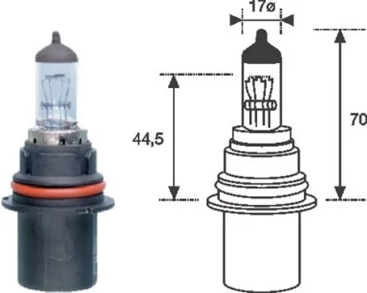 Автолампа MAGNETI MARELLI 002555200000