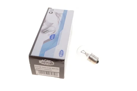 Автолампа Magneti Marelli P21W BA15s 21 W прозрачная MAGNETI MARELLI 008511100000