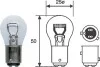 Лампа розжарювання P21/4W 12V BAZ15d (вир-во Magneti Marelli) MAGNETI MARELLI 008529100000 (фото 1)