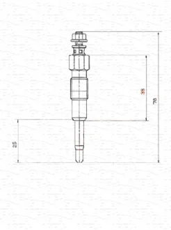 Свічка розжарювання MAGNETI MARELLI 062900040304