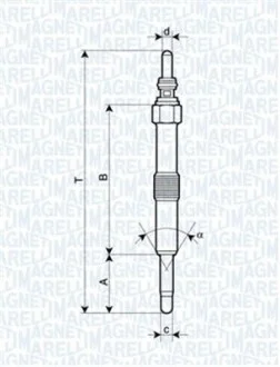 Свічка розжарювання MAGNETI MARELLI 062900067304