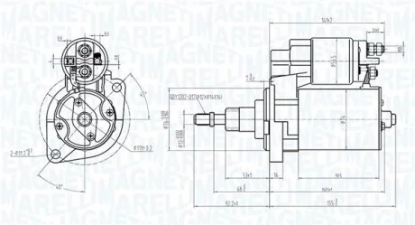 VW Стартер (новий) PASSAT -97 MAGNETI MARELLI 063720601010