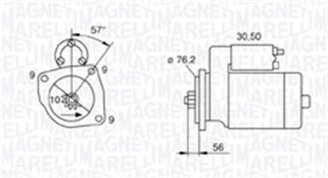 Стартер MAGNETI MARELLI 063720801010