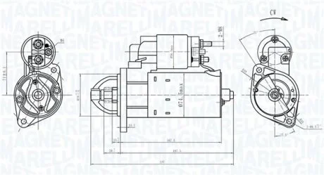 DB Стартер A-CLASS (W168) A 170 CDI (168.009, 168.109) 01-04 MAGNETI MARELLI 063721172010