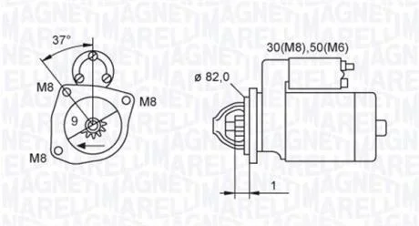 CITROEN стартер Jumper 02- MAGNETI MARELLI 063721389010