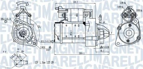 DB Стартер W204, W212, B906 MAGNETI MARELLI 063721527010