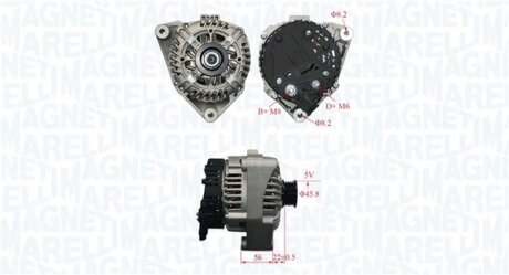 BMW Генератор 3 (E36), 5 (E34) MAGNETI MARELLI 063730845010