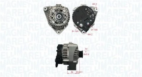 BMW Генератор 3 (E36), 5 (E34) MAGNETI MARELLI 063730845010