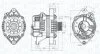 OPEL Генератор ASCONA C 1,8I 1982-1988 1,8S 1986-1988 ASTRA F 1,8I 1992-1998 2,0I 1992-1998 CALIBRA A 2,0 MAGNETI MARELLI 063730861010 (фото 1)