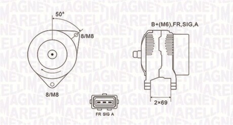 Генератор MAGNETI MARELLI 063731857010