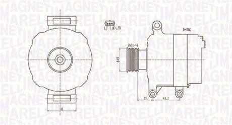 Генератор MAGNETI MARELLI 063731869010