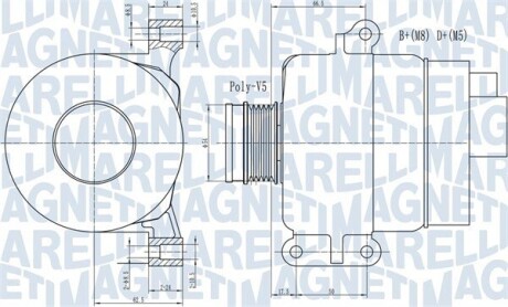 Генератор MAGNETI MARELLI 063731969010