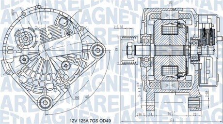 Генератор MAGNETI MARELLI 063732058010 (фото 1)