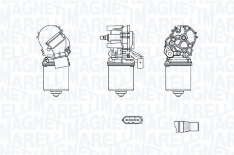 Мотор склоочисника MAGNETI MARELLI 064372500010