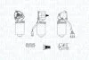 CITROEN Двигун склоочисника JUMPY I 95-, JUMPY II 07-, LANCIA, FIAT MAGNETI MARELLI 064378600010 (фото 1)