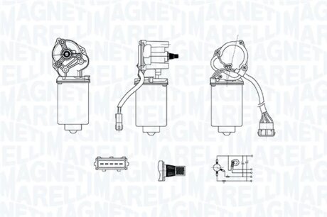 CITROEN Двигун склоочисника JUMPY I 95-, JUMPY II 07-, LANCIA, FIAT MAGNETI MARELLI 064378600010
