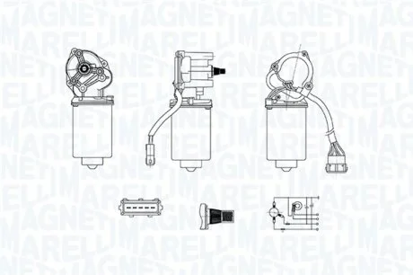 CITROEN Двигун склоочисника JUMPY I 95-, JUMPY II 07-, LANCIA, FIAT MAGNETI MARELLI 064378600010