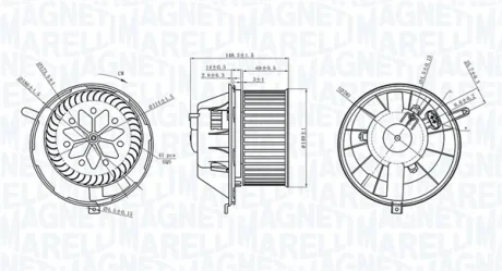 Вентилятор MAGNETI MARELLI 069412229010