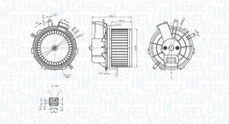 CITROEN Вентилятор салона Jumper, Fiat Ducato, Peugeot Boxer 06- MAGNETI MARELLI 069412236010