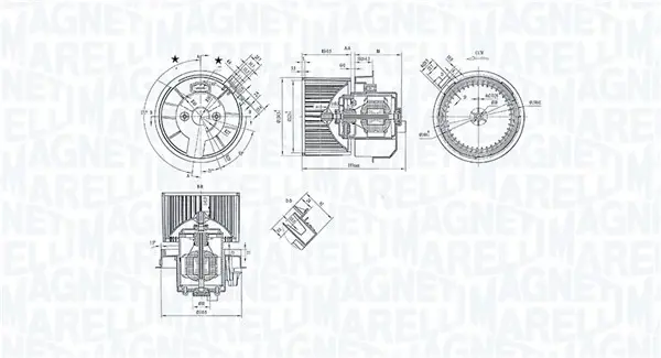 Вентилятор MAGNETI MARELLI 069412247010 (фото 1)