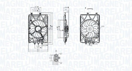 Вентилятор радиатора MAGNETI MARELLI 069422781010