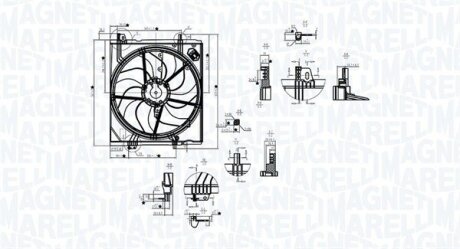 Вентилятор радіатора MAGNETI MARELLI 069422787010