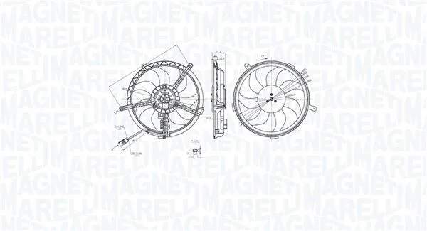 MINI Вентилятор радіатор (з дифузором) MINI (R56), MINI Roadster (R59) MAGNETI MARELLI 069422851010 (фото 1)