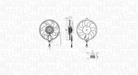 Вентилятор радіатора MAGNETI MARELLI 069422882010