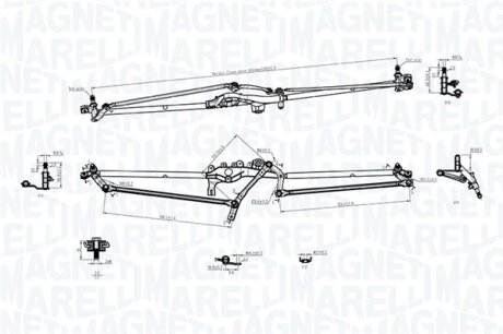 OPEL Трапеція склоочисника (без двиг.) ASTRA J 09- MAGNETI MARELLI 085570703010