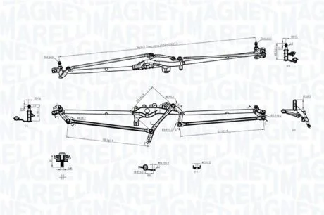 OPEL Трапеція склоочисника (без двиг.) ASTRA J 09- MAGNETI MARELLI 085570703010