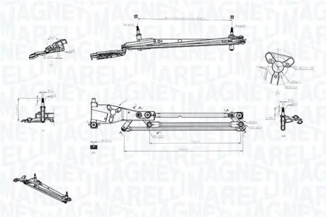 Механізм склоочисника в зборі MAGNETI MARELLI 085570706010