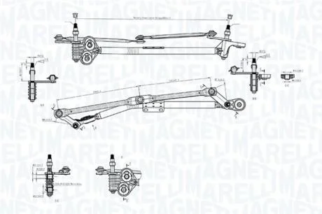 Механізм склоочисника в зборі MAGNETI MARELLI 085570727010
