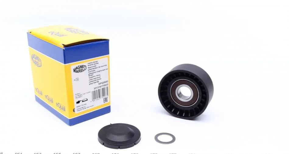 Ролик генератора Citroen Jumper/Fiat Ducato/Ford Transit/Peugeot Boxer 2.2HDI 06- (натяжной) (65x26) MAGNETI MARELLI 331316170653 (фото 1)