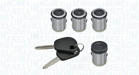 CITROEN К-т циліндрів замка (4 шт + ключ) JUMPY I 95-, FIAT, LANCIA MAGNETI MARELLI 350105029500