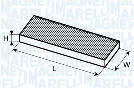 RENAULT фільтр повітряний салону ESPACE 02- MAGNETI MARELLI 350203061860