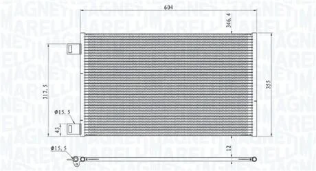 Радиатор кондиционера MAGNETI MARELLI 350203860000