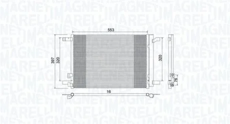 Радиатор кондиционера MAGNETI MARELLI 350203964000
