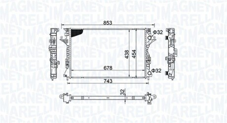 Радиатор MAGNETI MARELLI 350213152200