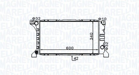 Радіатор MAGNETI MARELLI 350213154200