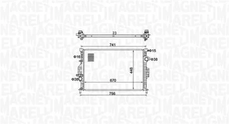 Радиатор MAGNETI MARELLI 350213157700