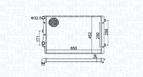 Радіатор двигуна MAGNETI MARELLI 350213157800