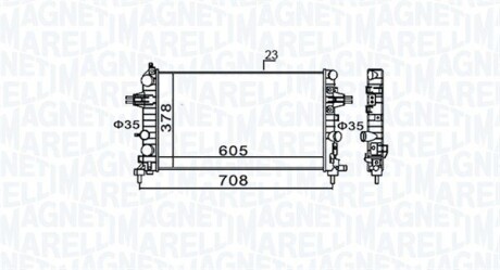 Радіатор MAGNETI MARELLI 350213159300