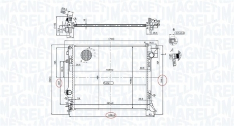 Радиатор MAGNETI MARELLI 350213163200