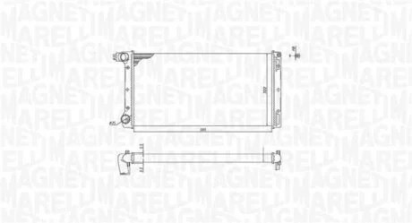 Радіатор FIAT PUNTO [] MAGNETI MARELLI 350213168000
