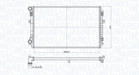 Радиатор MAGNETI MARELLI 350213173400