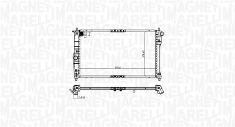 DAEWOO радіатор NUBIRA II AUT. 99- MAGNETI MARELLI 350213174900