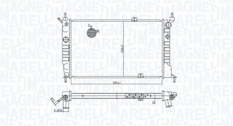 Радіатор OPEL ASTRA F MAGNETI MARELLI 350213175500