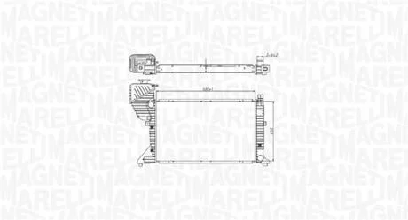 Радіатор двигуна MAGNETI MARELLI 350213177400