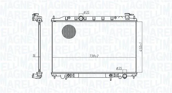 Радиатор MAGNETI MARELLI 350213179200 (фото 1)
